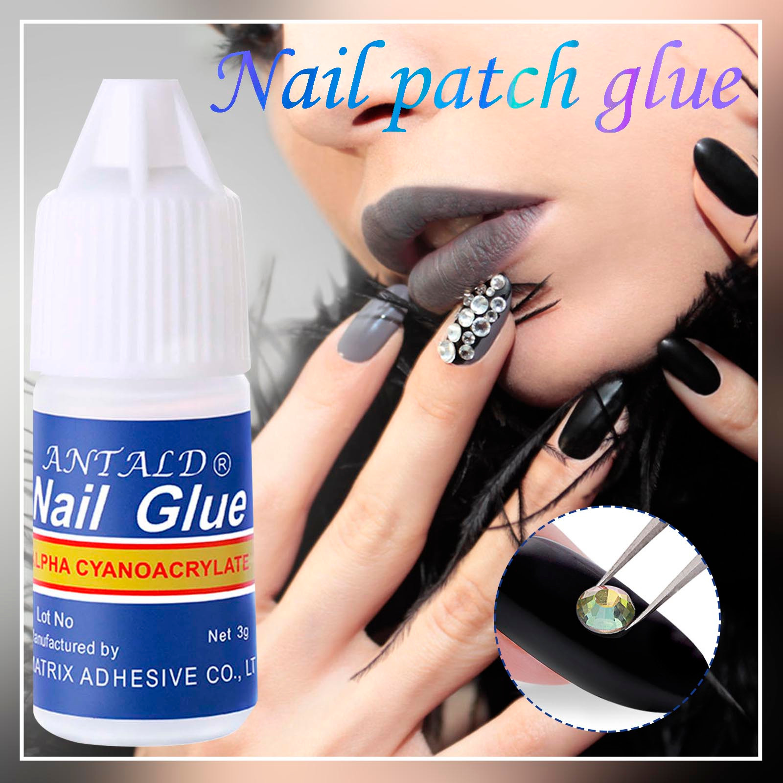 Nail Glue Diamond Glue Stick Nail Piece Jewelry Special Nail Glue 3ml 